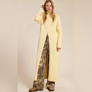 Ribbed Turtleneck small Butter Tunic Sweater Dress with Slit